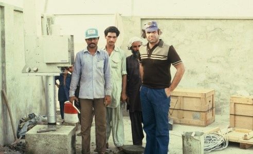 Installing TEG on Quetta Pipeline, 1982
